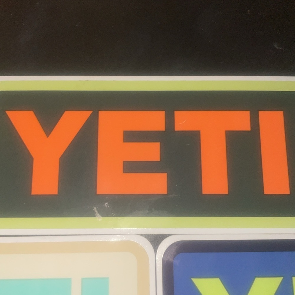 Multi Color Yeti Stickers - Picture 4 of 4